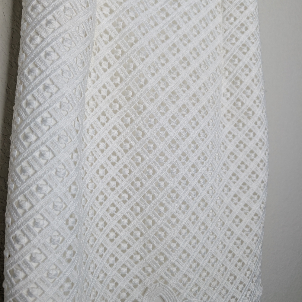 White House Black Market White Lace Midi Dress - Picture 6 of 12